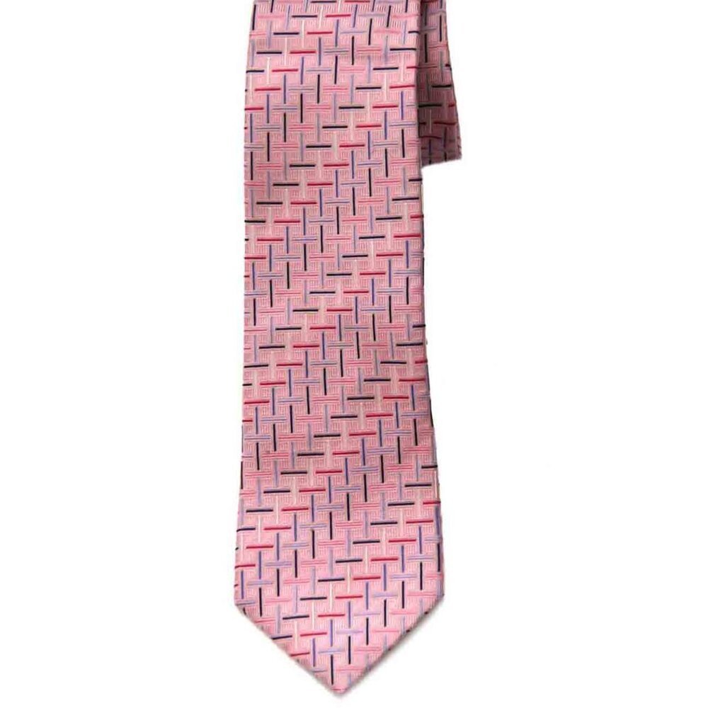 NEW T.M. Lewin London Pink Silk Tie Men's Long